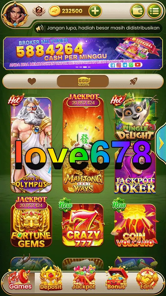 love678 Tangkapan Layar - APK Resmi